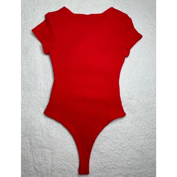 *PRINCESS POLLY* Nicola Red Cutout Bodysuit - Picture 9 of 12